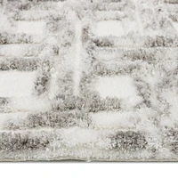 HOMETRENDS Emissary Bath Rug - Grey, 20 in. x 32 in.