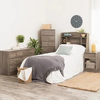Prepac Astrid 6-Drawer Tall Chest, Drifted Gray