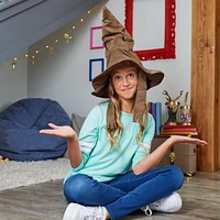 Wizarding World, Sorting Hat parlant avec 15 répliques pour jeux de rôles Harry Potter, jouets pour enfants à partir de 5 ans