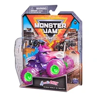 Monster Jam, Monster truck Sparkle Smash officiel, véhicule en métal moulé, échelle 1:64, Jouets pour garçons à partir de 3 ans