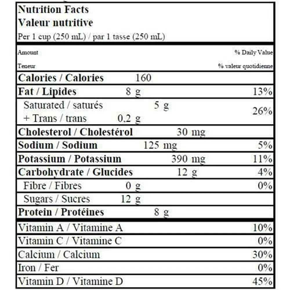 Farmers Homogenized 3.25% Milk, 1 L