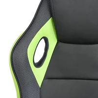 Homylin Chaise de jeu en similicuir avec dossier haut, pivotante, à roulettes, style racing, chaise de bureau exécutive, chaise de jeu vidéo réglable