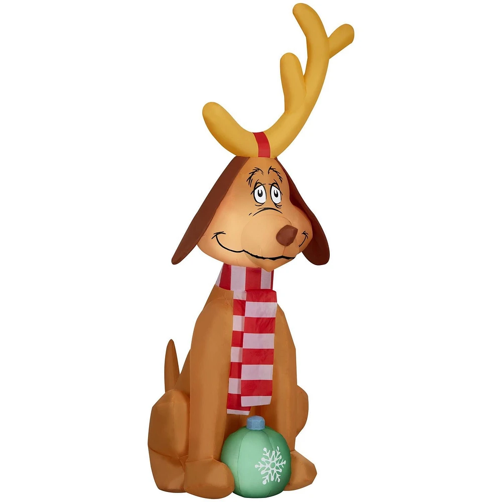 Christmas Inflatable Max with Scarf and Ornament