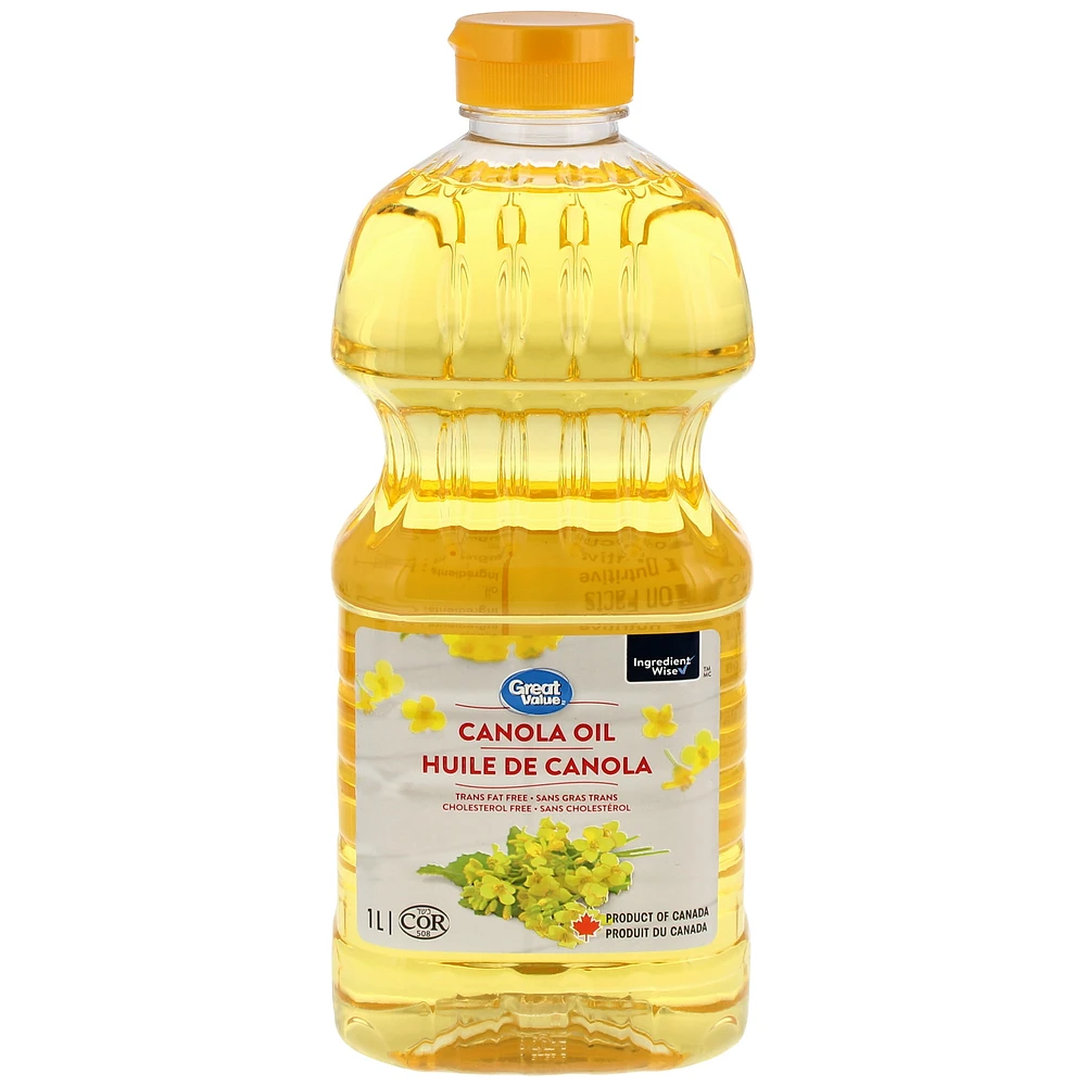 Great Value Canola Oil, 1 L