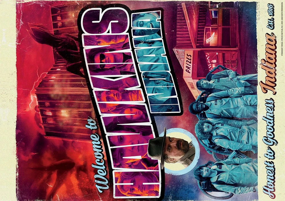 Buffalo Games - Le puzzle Netflix - Stranger Things: Welcome to Hawkins - en 500 pièces