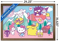 Hello Kitty and Friends - Happiness Overload Wall Poster, 14.725" x 22.375" Framed