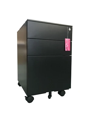TygerClaw 3 Drawer Lateral Filing Cabinet - Black