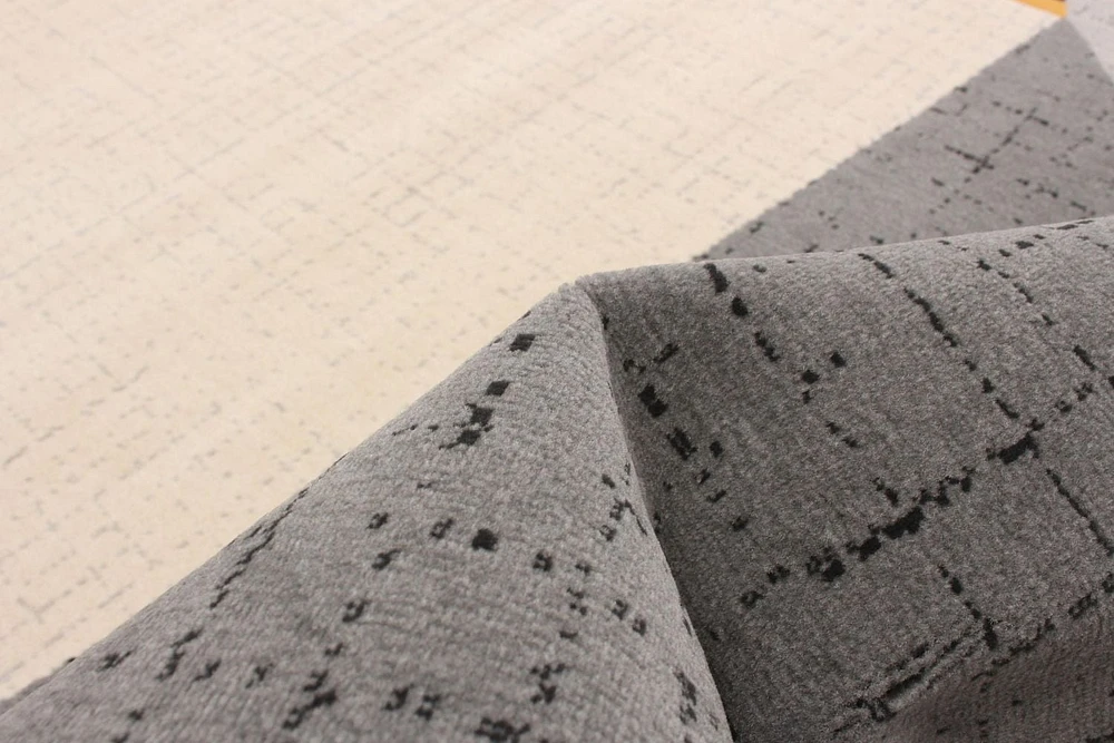 ECARPET Modern Area Rug for Dining Room, Living Room, Bedroom or Den Visby Black