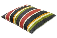 Coussin Décoratif 16po, Rayures ''Mystique Onyx''
