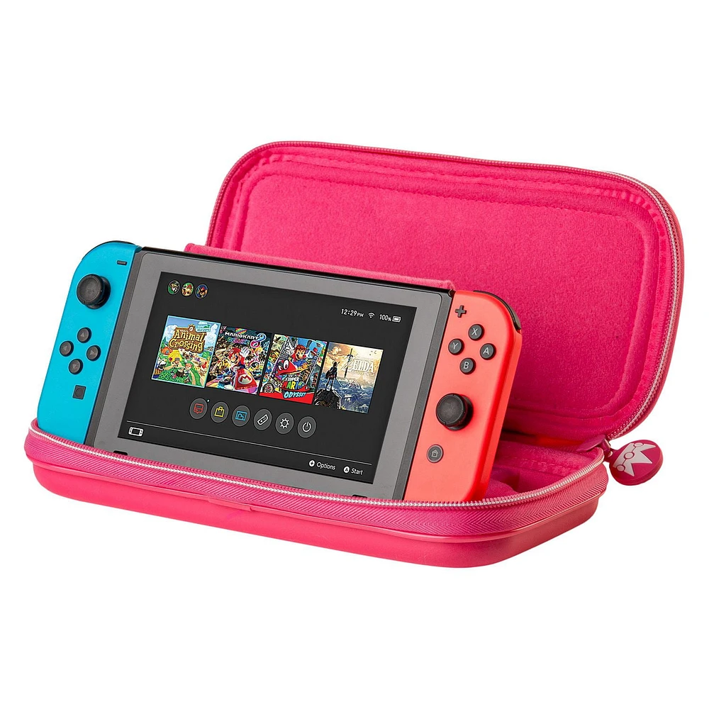 ÉTUI GAME TRAVELER® Princess Peach ShowTime NINTENDO SWITCHTM GAME TRAVELER® DELUXE TRAVEL CASE NSW Designed for All Nintendo SwitchTM Systems