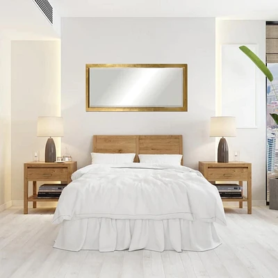 Floor mirror with solid heavy MDF frame<br>Dimensions<br>80"H x 30"W x 5"D