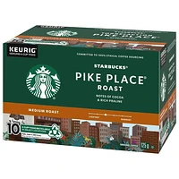 STARBUCKS® Pike Place® Roast Medium Roast Ground Coffee K-Cup® Pods 10 ct Box, 10 EA