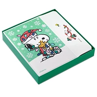 Hallmark Peanuts French-Language Boxed Christmas Cards, Snoopy and Woodstock Hug (Pack of 20 Cards with Envelopes)