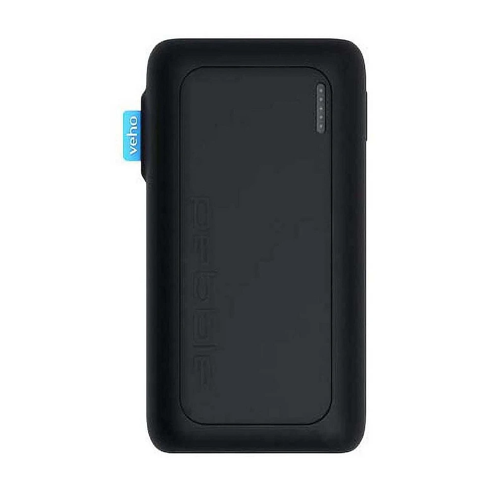 Veho Pebble Argonaut PZ30 Pro 30,000-mAh Portable Splash Resistant Power Bank - Black