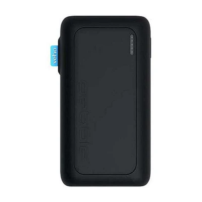 Veho Pebble Argonaut PZ30 Pro 30,000-mAh Portable Splash Resistant Power Bank - Black