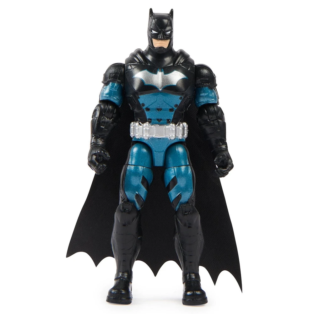 DC Comics, Figurine articulée Batman de 10 cm avec 3 accessoires mystère, Jouets Batman pour garçons et filles à partir de 3 ans