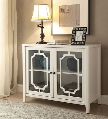 ACME Ceara Console Table in White