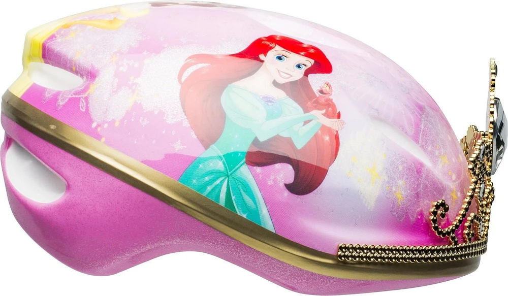 Disney Princess 3D Gold Tiara Child Bike Helmet