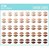 Maybelline New York Fit Me®, Matte + Poreless Liquid Foundation, Fit Me Matte + Poreless Foundation