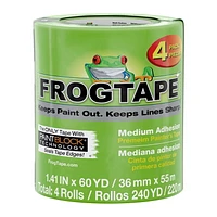 FrogTape Multi-Surface Painter's Tape, 1.41 in. x 60 yd., 4 Rolls