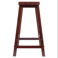 Winsome Satori Saddle Seat Counter Stool, Walnut