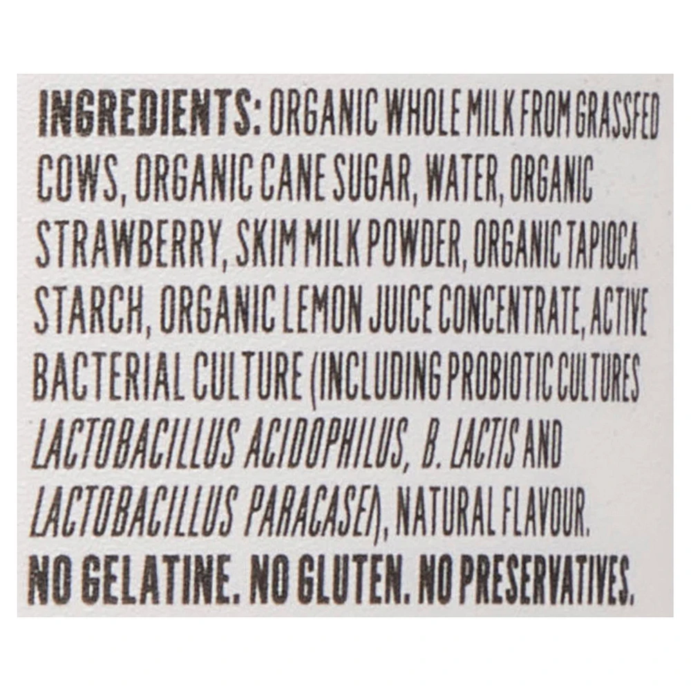 Olympic Yogourt Biologique Fraise 3 %