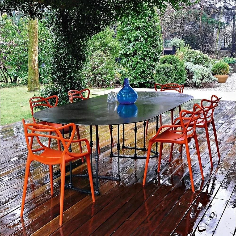 Heavenly Collection Red Plastic Armchair