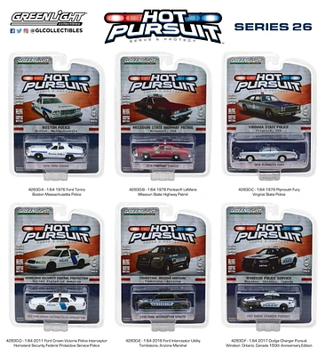 Véhicules moulés sous pression 1:64 collections 26 Hot Poursuit de GreenLight