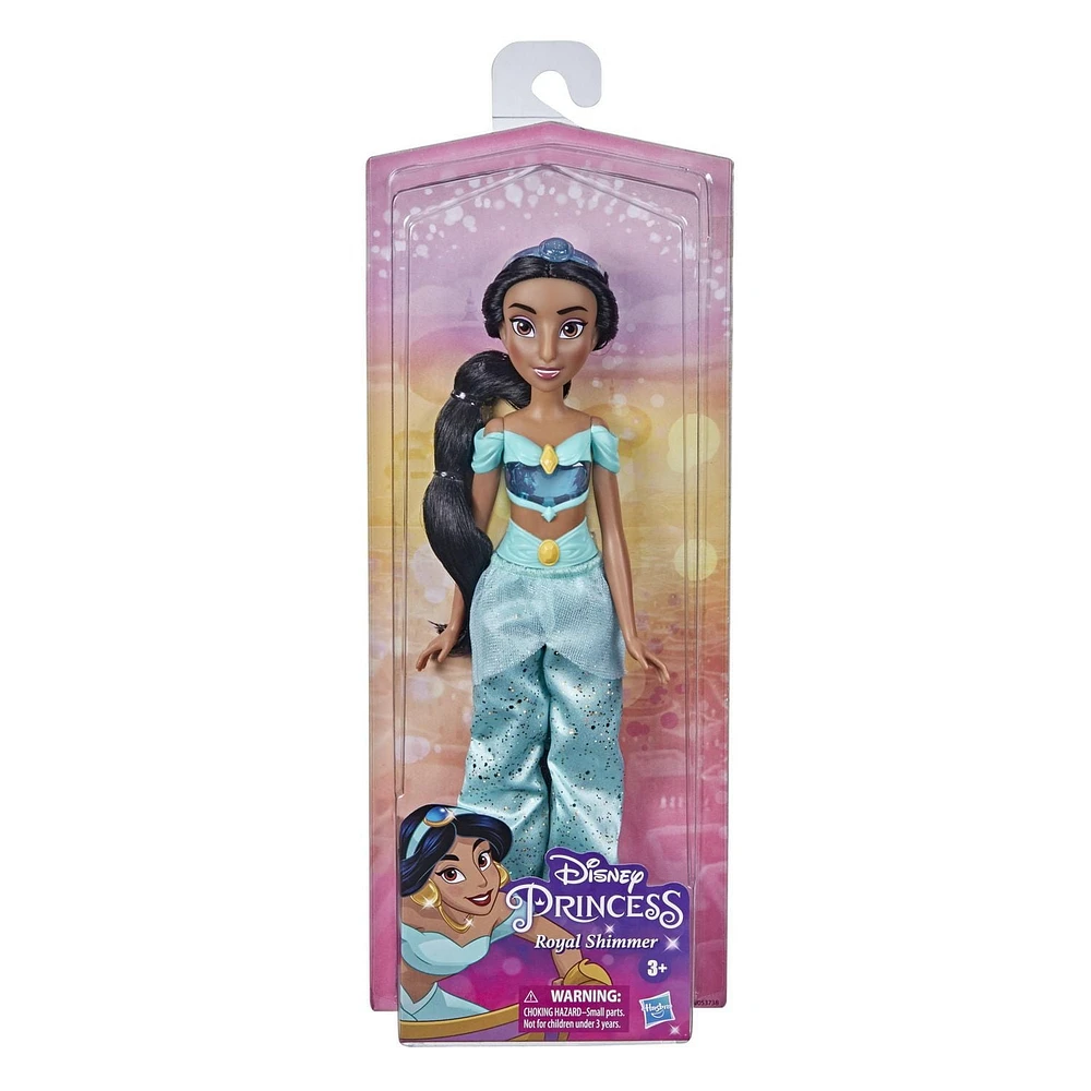 Poupée Disney Princess Royal Shimmer Jasmine avec jupe et accessoires