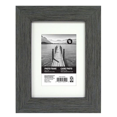 Cadre photo Tinta feutré à gris foncé Texturé gris