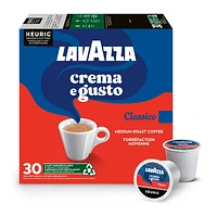 Lavazza Crema e Gusto, Medium Roast, K-Cup Coffee Pods, 30 Count