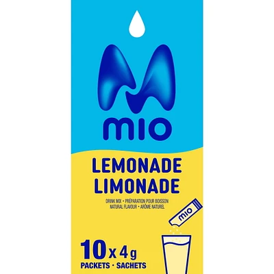 mio Lemonade Drink Mix, 4 g Packets, 10 ct Box, 10pk