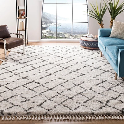 Safavieh Moroccan Fringe Dorian Tapis Géométrique Shag