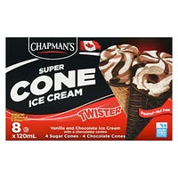 Chapman's Super Cone Twister centre chocolaté CHAP CHOC TWISTER