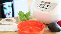 Cuiseur à riz Micom 10 tasses Tiger JBV-A 10 Cup avec vapeur alimentaire et mijoteuse, blanc