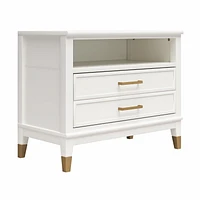 CosmoLiving by Cosmopolitan Westerleigh, table de chevet large, blanc