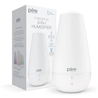 Humidificateur silencieux 3 en 1 Pure Enrichment - Veilleuse à couleur changeante et diffuseur d'huiles essentielles