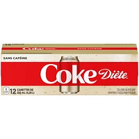 Diet Coke Caffeine Free 355mL Cans, 12 Pack, 12 x 355 mL