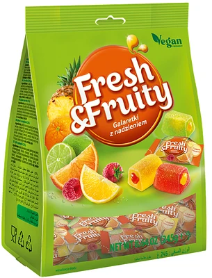 Jelly Fresh & Fruity, Soft fruit jellies, 245g