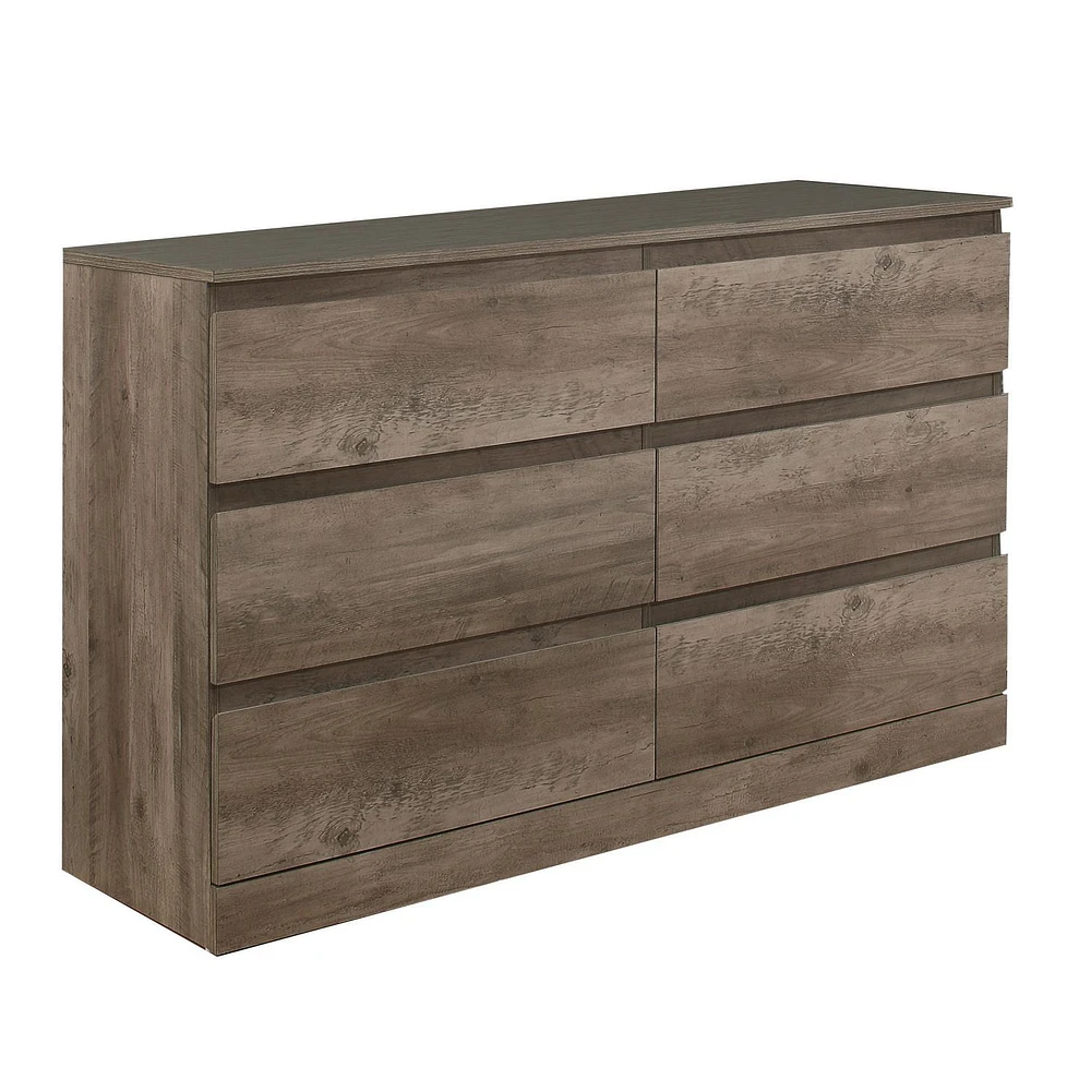 Living Essentials by Hillsdale Brindle 6-Drawer Dresser