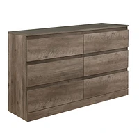 Living Essentials by Hillsdale Brindle 6-Drawer Dresser