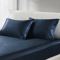 Ensemble de draps en satin Madison Park Essentials