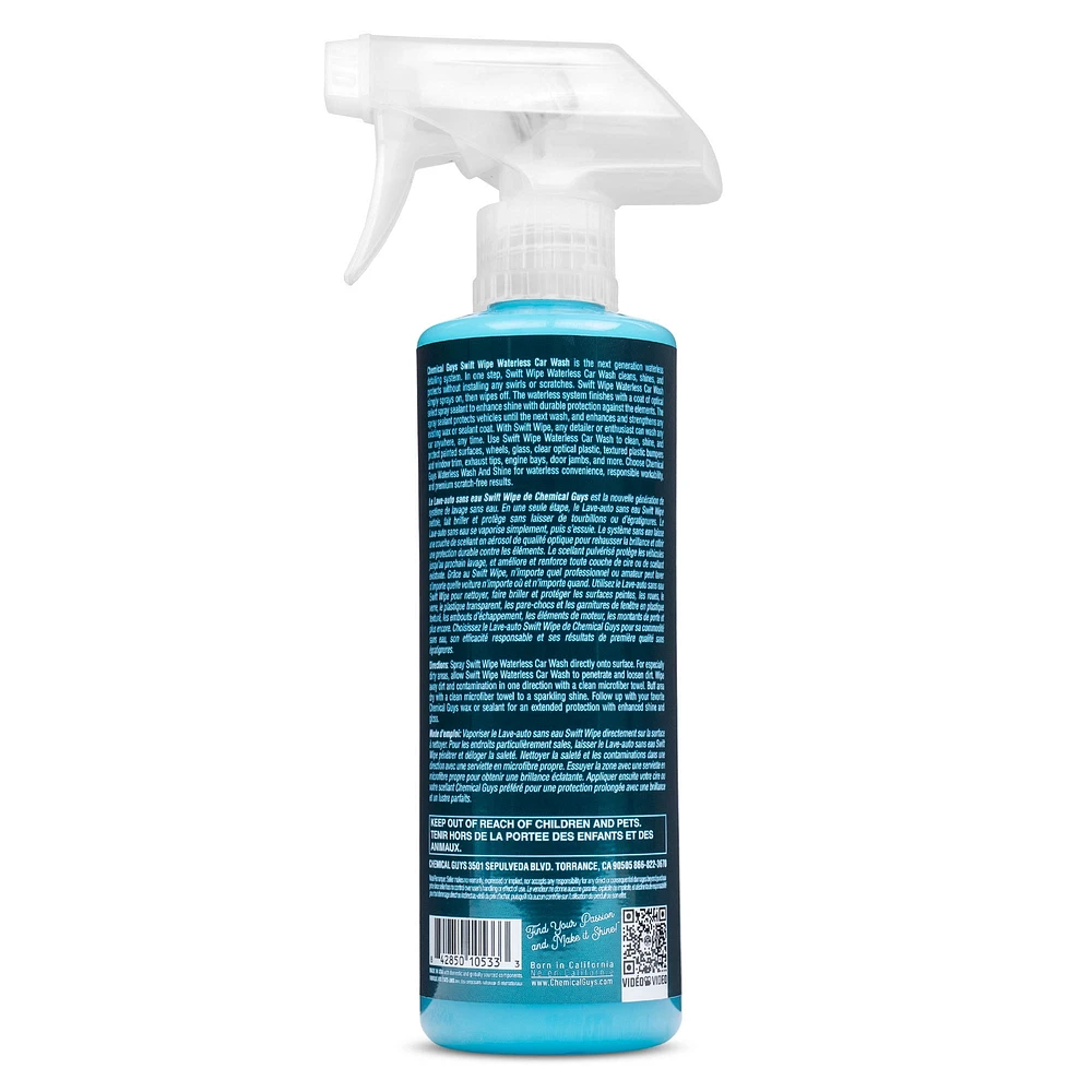 Chemical Guys Swift Wipe Waterless Car Wash (16 Fl. Oz.), Automotive Wash