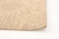 ECARPETGALLERY 5'5" x 7'6"  Transitional Collage Handmade Area Rug for Living Room, Dining Room and Bedroom in Ivory