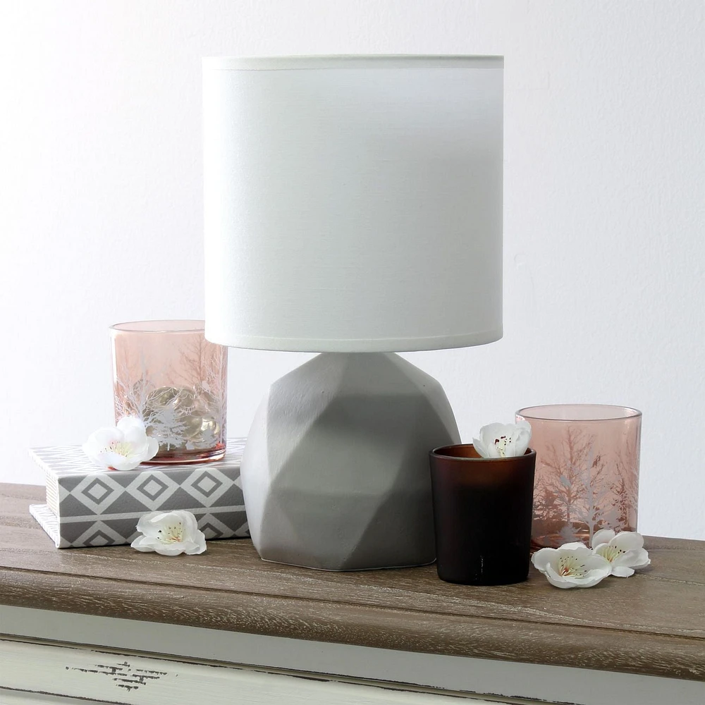 Lampe en béton géométrique Simple Designs