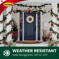 Command™ Outdoor Window Hook 17091CLRAWVPEF, Clear, Medium, 2 lb, 5 Hooks, 6 Strips