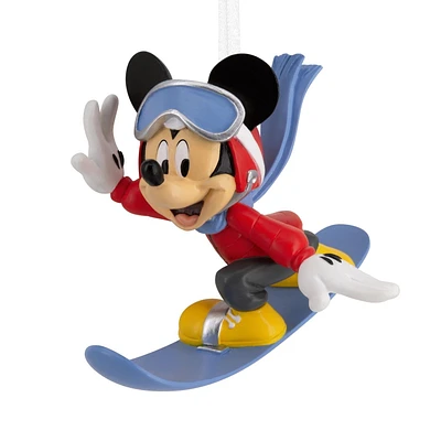 Décoration Hallmark de Noël (Mickey sur sa planche à neige, Disney)