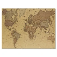 Designart Ancienne carte du monde III Art mural sur toile