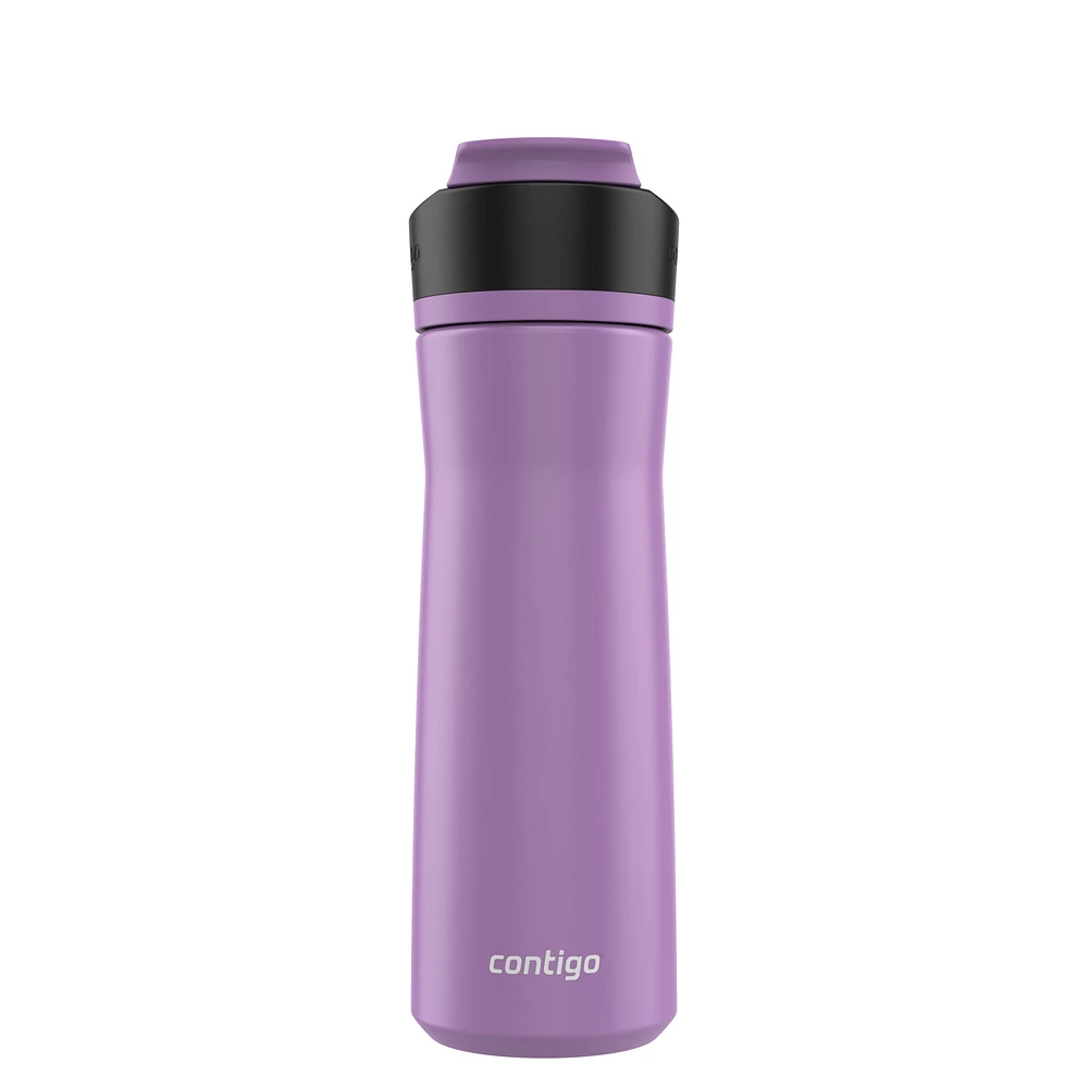 Contigo Ashland Chill 2.0 Stainless Steel Water Bottle with AUTOSPOUT Lid, Pansy, 24 oz (709 ml)