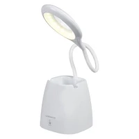 Lampe de table à DEL de la série Volkano Radiant, blanc